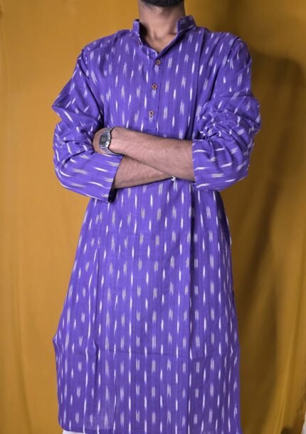 INDRA- The Purple Ikat Kurta